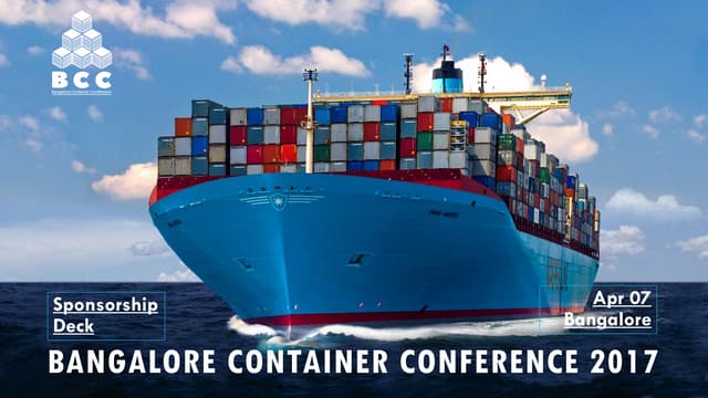 Bangalore Container Conference 2017 - Sponsorship Deck
