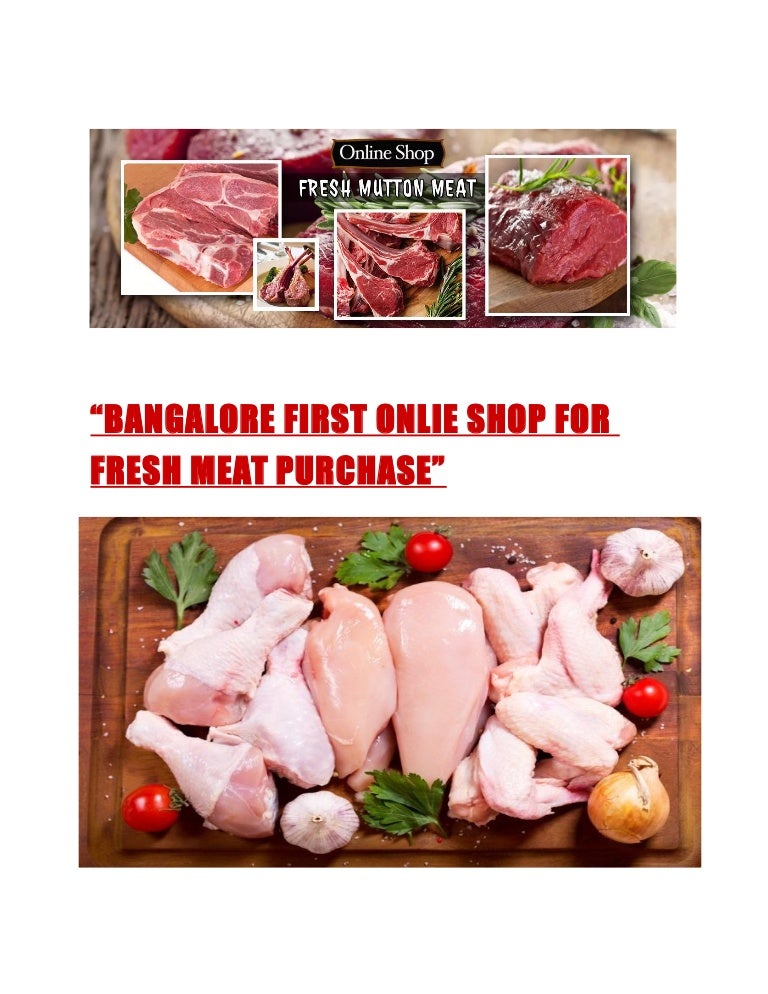 Bangalore first onlie shop for fresh meat purchase