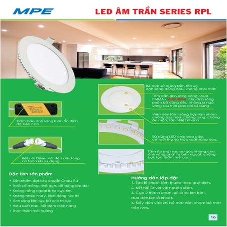 Bang bao gia downlight am tran thuong hieu mpe