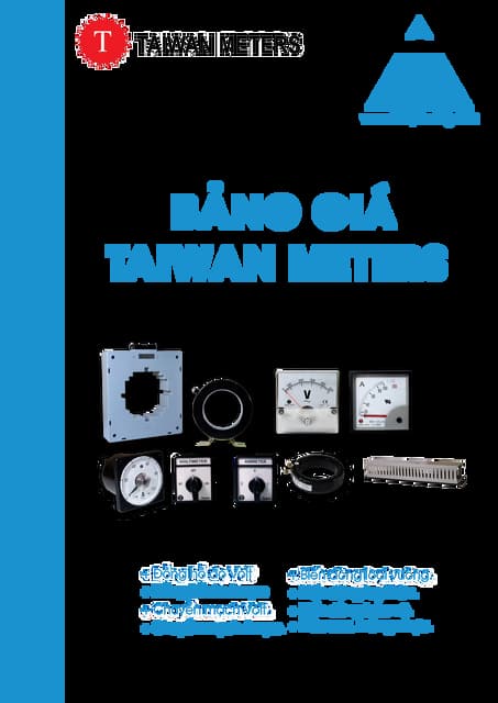 Bảng giá thiết bị Taiwan Meter