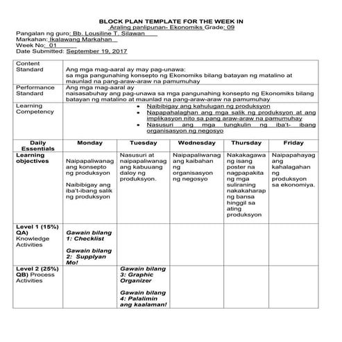 AP 9 LESSON PLAN | DOCX