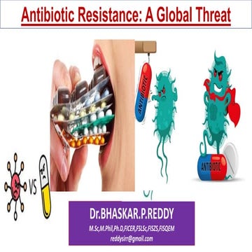 Antibiotic Resistance Scenario in India