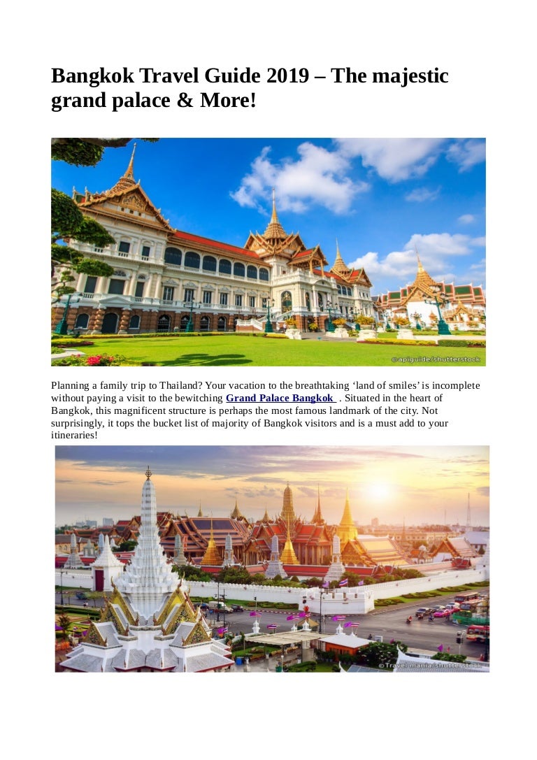 Bangkok Travel Guide 2019 slideshare