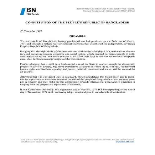 Bangladesh constitution