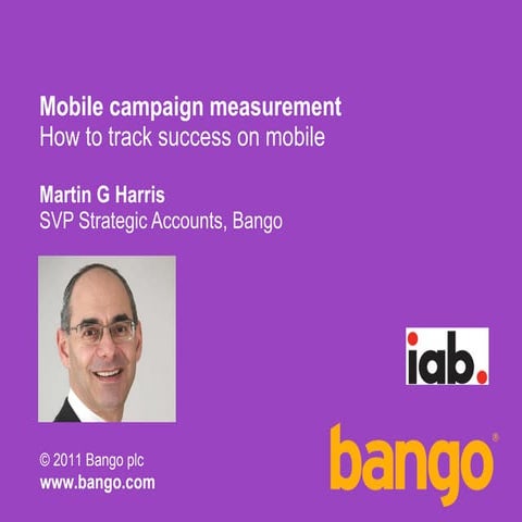 Mobile Campaign Measurement – Your Questions Answered, hosted by Bango, Millenial Media, Somo, and Yahoo!