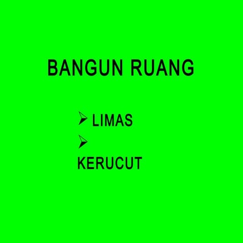 Bangun ruanglimas-kerucut