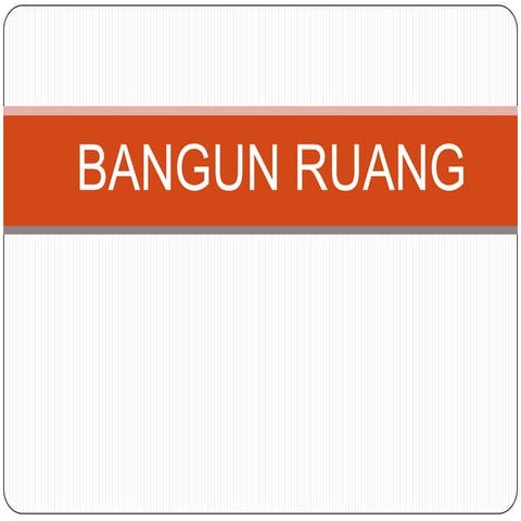 Bangun ruang