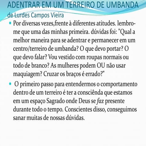 Banho de descarrego ou limpeza