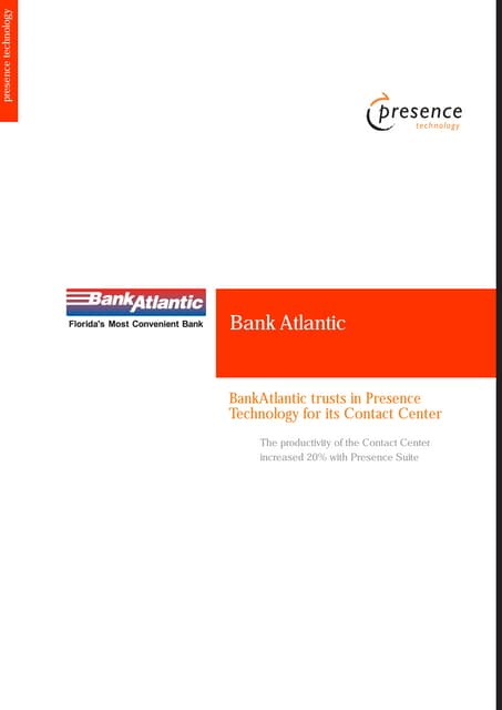 PresenceTech & Bank Atlantic Case Study