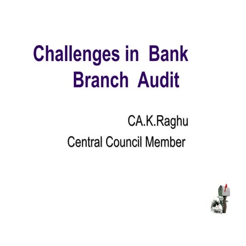 Bank audit