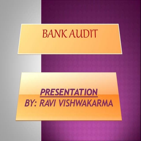 Bank audit