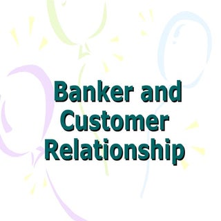 Banker And Customer Realationship5