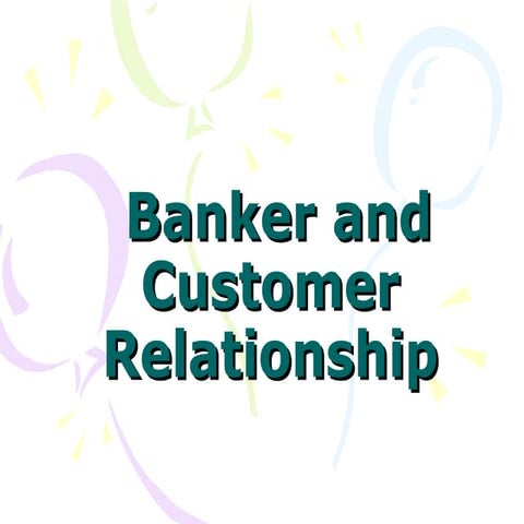 Banker And Customer Realationship5
