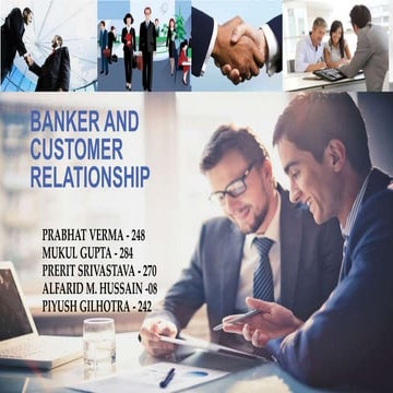 Banker custumer relationship
