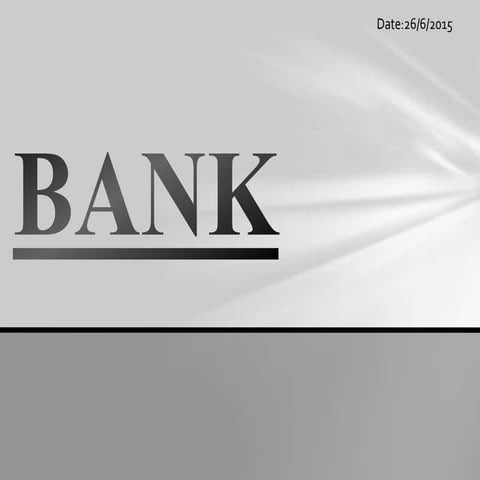 Bank Presentation