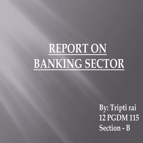 Career in Banking | PPTX