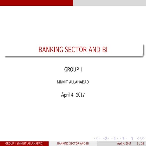 Banking Sector and Business Intelligence