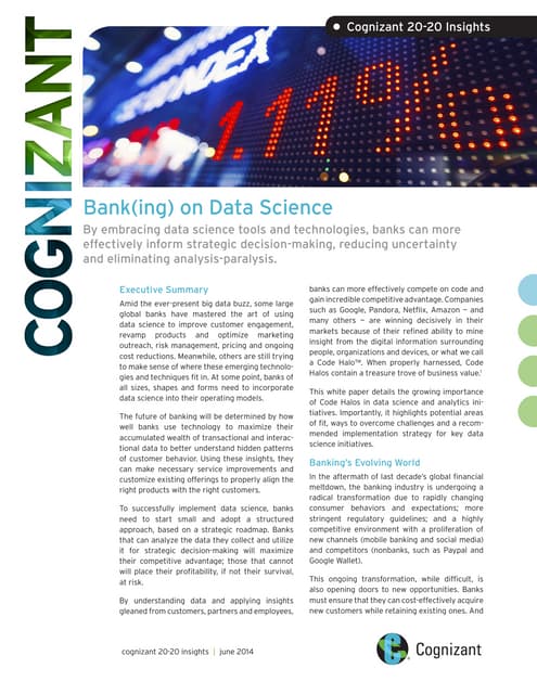 Bank(ing) on Data Science