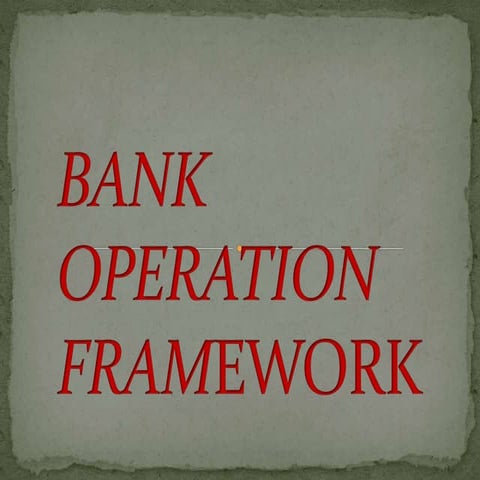 Banking 1 report