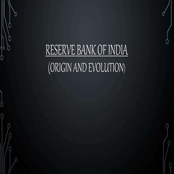 Origin,Structure and Functions of RBI | PDF