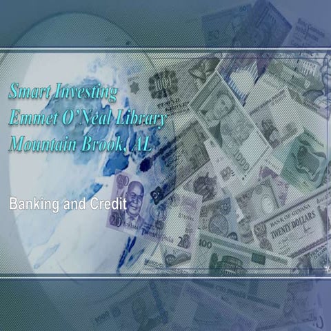 Banking and credit
