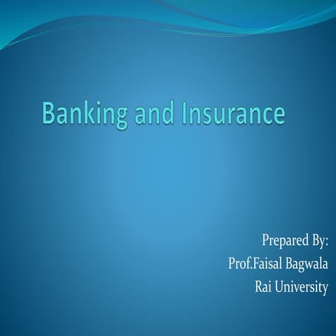 Banking and ins.