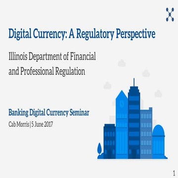 Digital Currency: Regulatory Perspective from IDFPR