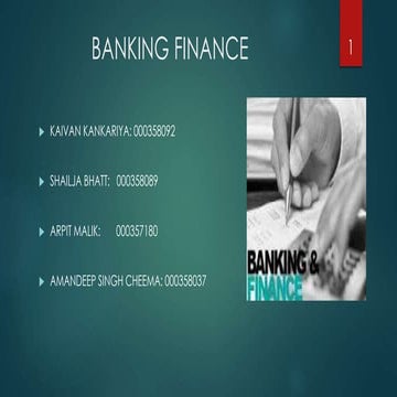 Banking finance