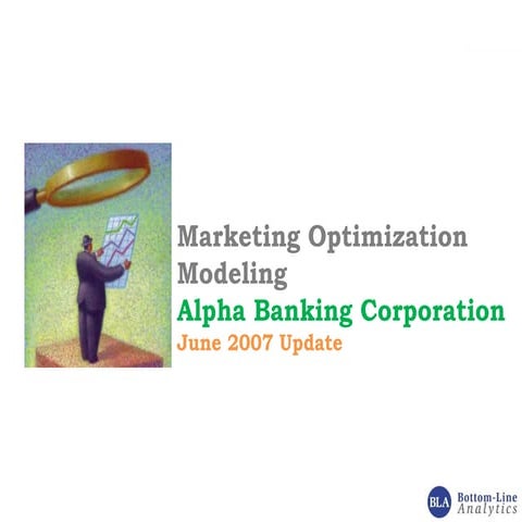 Marketing ROI case for banking & finance