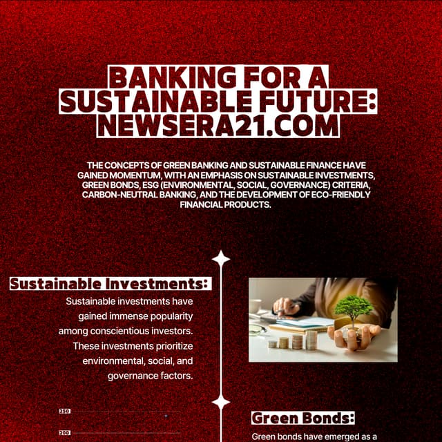 Banking for a Sustainable Future : Newsera21.com