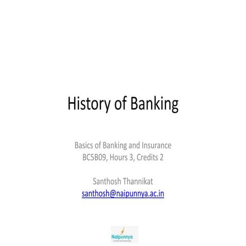 Banking history