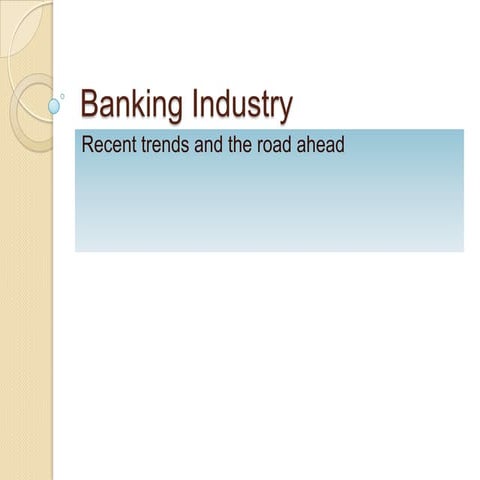 Banking industry ppt