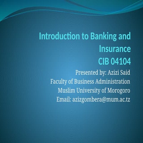 Banking & Insurance.pptxnnnnnnnnnnnnnnnn | PPTX