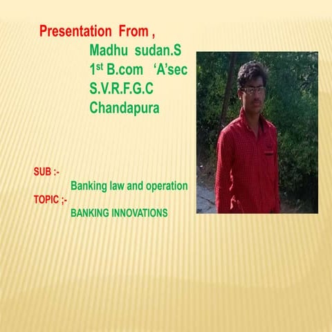 Banking law & and operation