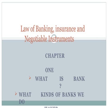 The Ethiopian Banking Law Powerpoint Pptx