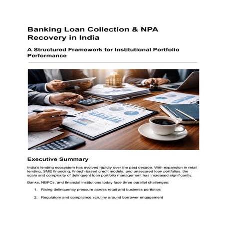 Banking Loan Collection & NPA Recovery in India_ A Structured Framework ...