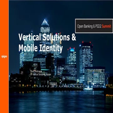 Banking and Mobile Identity