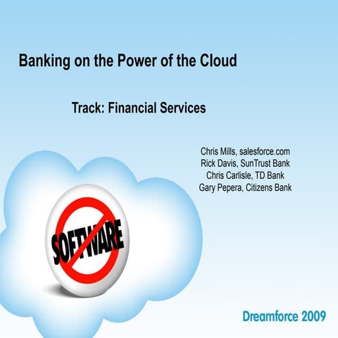 Banking on the power of the cloud