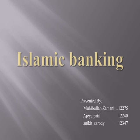 islamic Banking presentation 