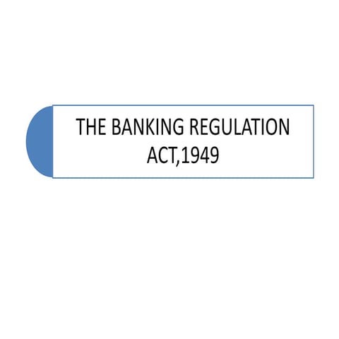 Banking regulation act.