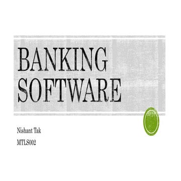 Banking software india