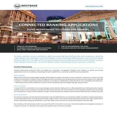 Solutions Overview for Banking