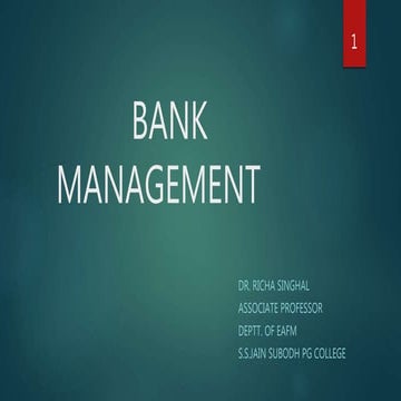 BANK MANAGEMENT