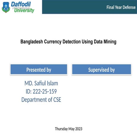 Bangladesh Currency Detection Using Data Mining