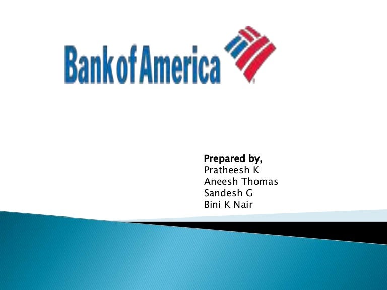 Bank of america