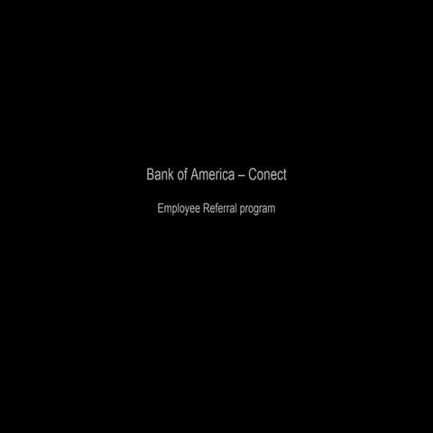 Bank Of America - "Conect"