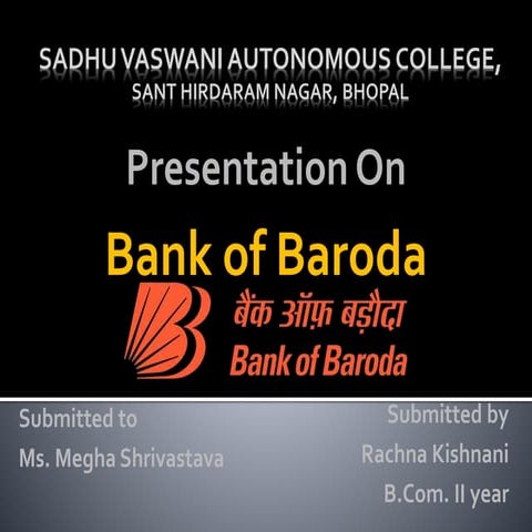 Bank of baroda presentation