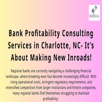 Cost Efficiency Consulting For Banks in Boston, MA

Radical Data offers specialized cost efficiency ...