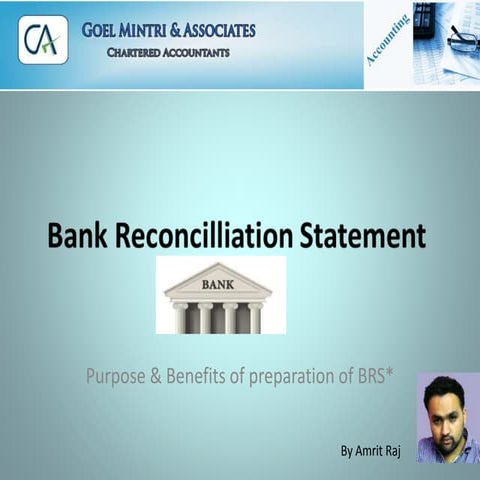 Bank reconciliation representation  amrit
