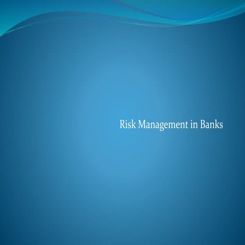 Bank risk management